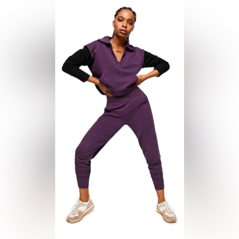 Outdoor Voices Black Kalamata Colorblock Pickup Sweatsuit Set